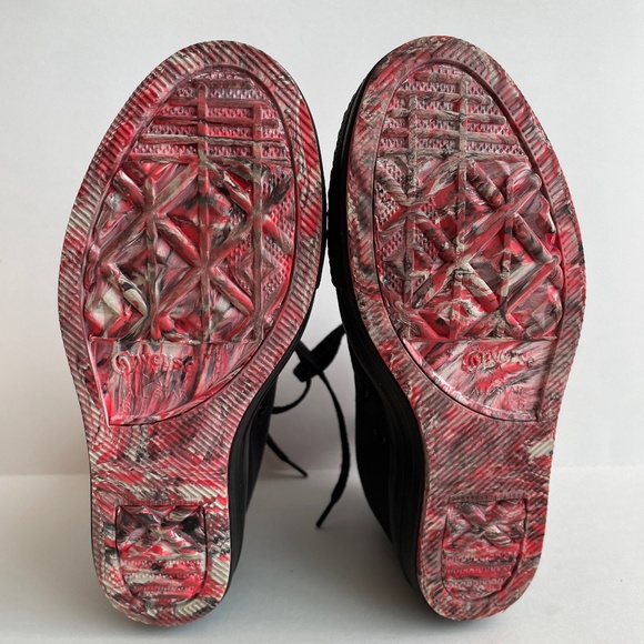 Converse All Star Chuck Taylor Womens US 6 Black Hidden Heel Wedge Crayon Bottom - Picture 5 of 9